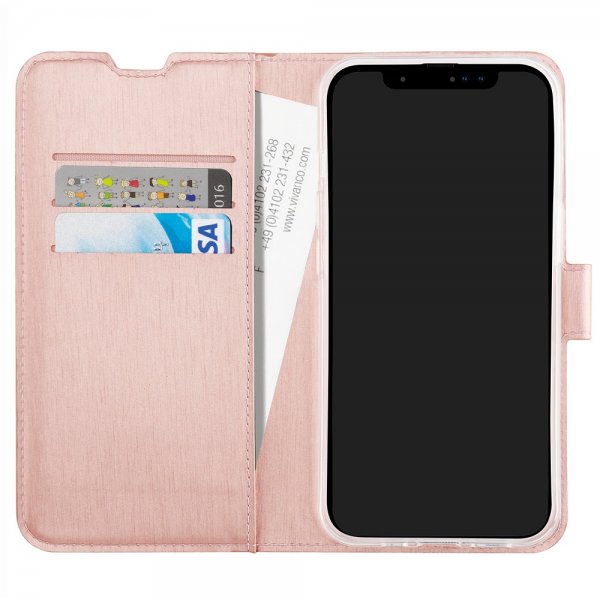 Vivanco iPhone 13/14/15 Etui Classic Wallet Rosegull