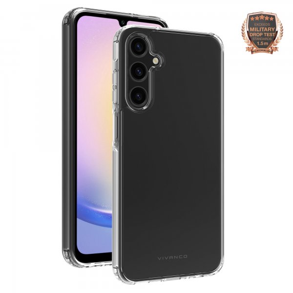 Vivanco Samsung Galaxy A25 Deksel Safe & Steady Transparent