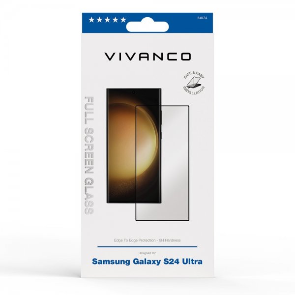 Vivanco Samsung Galaxy S24 Ultra Skjermbeskytter Full Screen