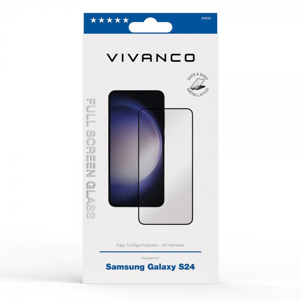 Vivanco Samsung Galaxy S24 Skjermbeskytter Full Screen