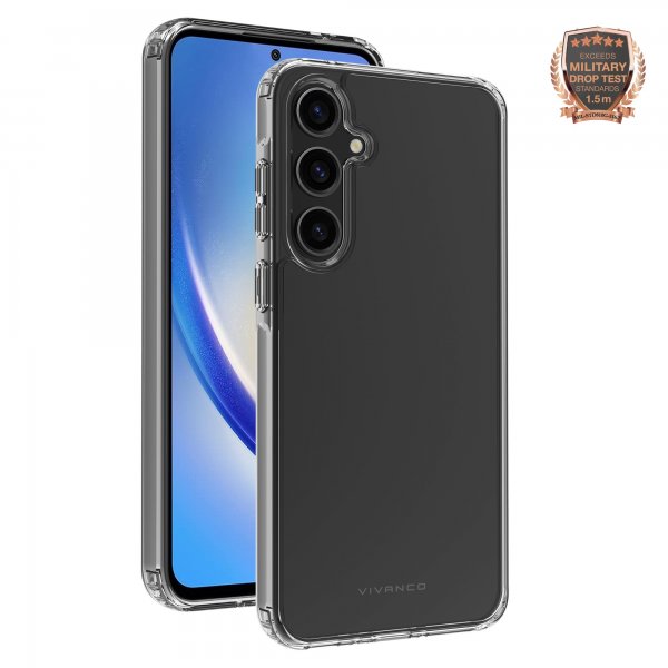 Vivanco Samsung Galaxy A35 Deksel Safe & Steady Transparent