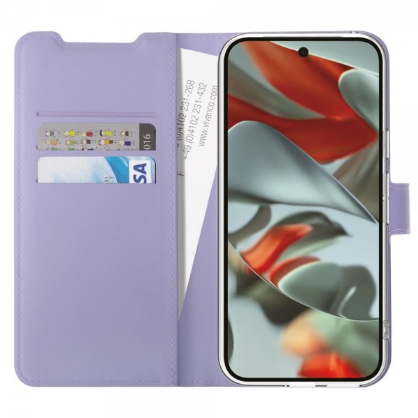 Vivanco Google Pixel 9a Etui Classic Wallet Lavendel