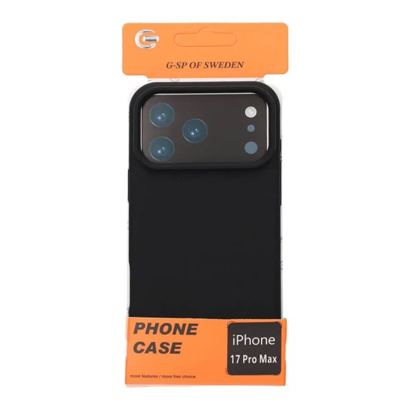 iPhone 17 Pro Max Deksel Liquid Silicone Svart