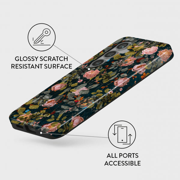 Burga Samsung Galaxy S24 FE Deksel Tough Bloomy Garden