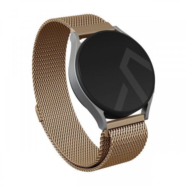 Burga Samsung Galaxy Watch 20mm Armbånd Metal Mesh Gull