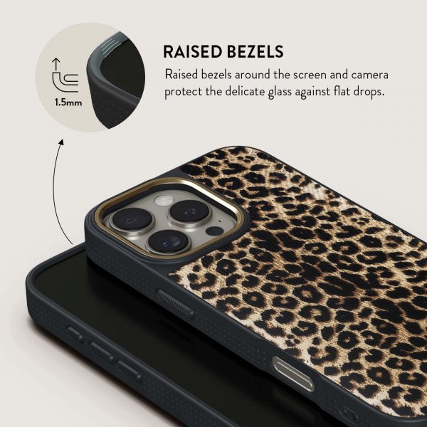 Burga iPhone 15 Pro Deksel Elite Dark MagSafe Player