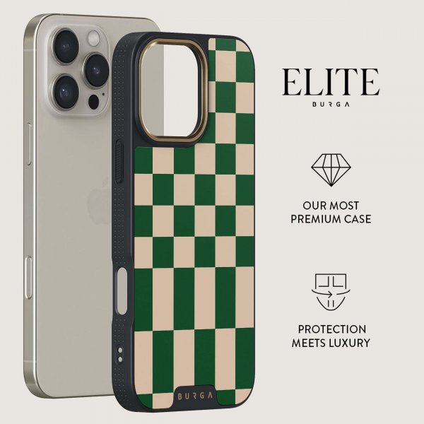 Burga iPhone 15 Pro Deksel Elite Dark MagSafe Ivy League