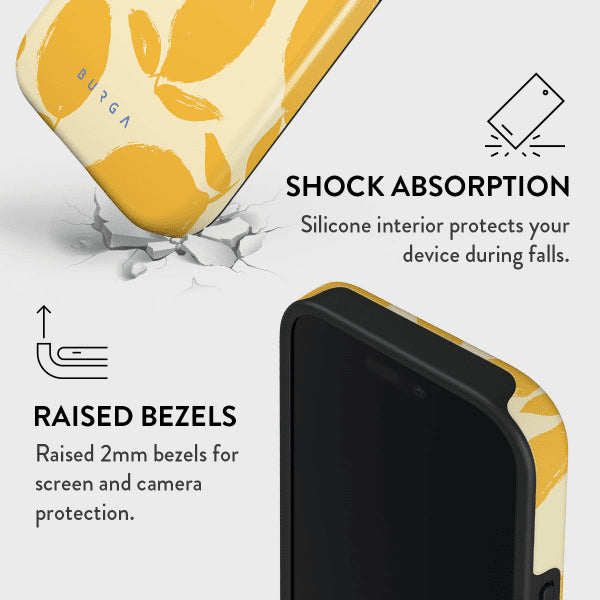 Burga iPhone 14 Deksel Tough Lemon Tart