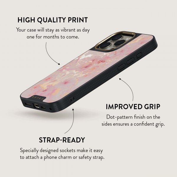 Burga iPhone 16 Plus Deksel Elite Dark MagSafe Golden Coral