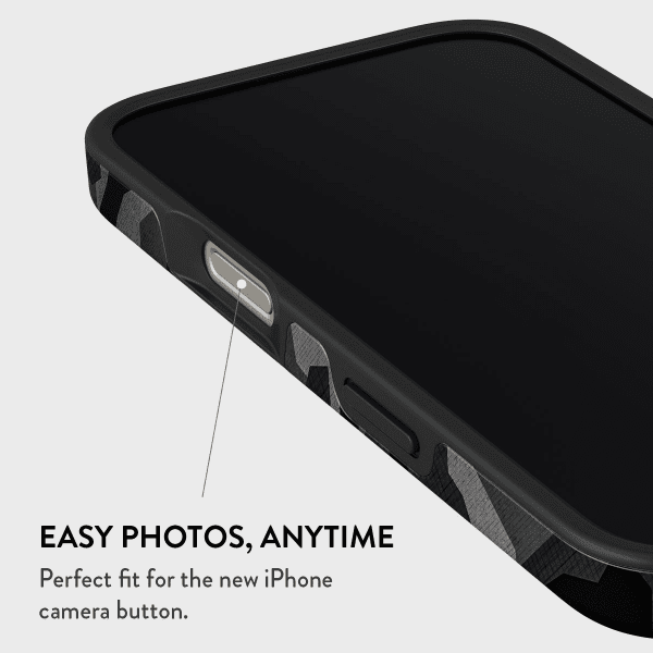 Burga iPhone 15 Pro Deksel Tough MagSafe Night Black Camo