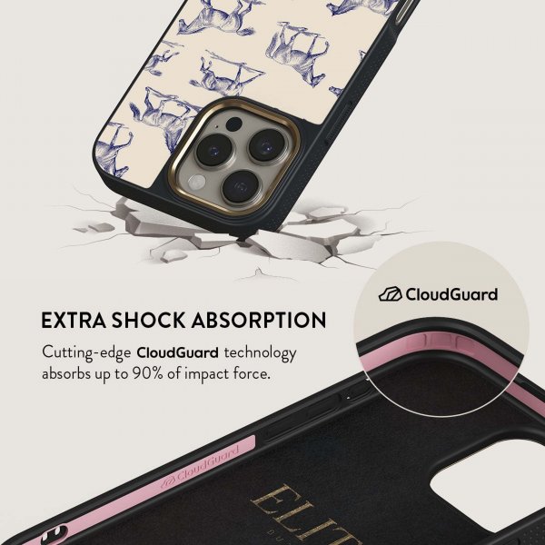 Burga iPhone 15 Pro Deksel Elite Dark MagSafe Derby Race