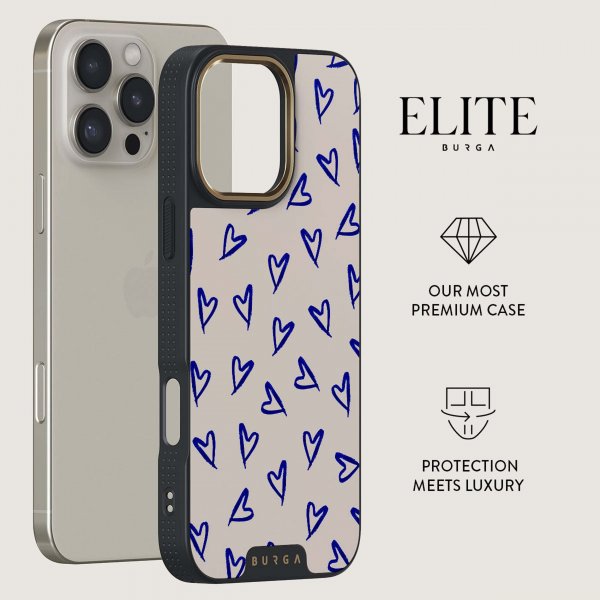 Burga iPhone 15 Pro Deksel Elite Dark MagSafe Love Me Right
