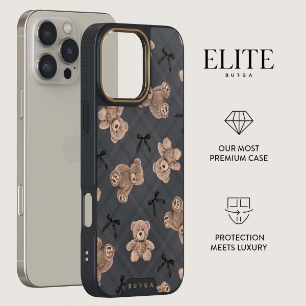 Burga iPhone 16 Pro Max Deksel Elite Dark MagSafe BFF