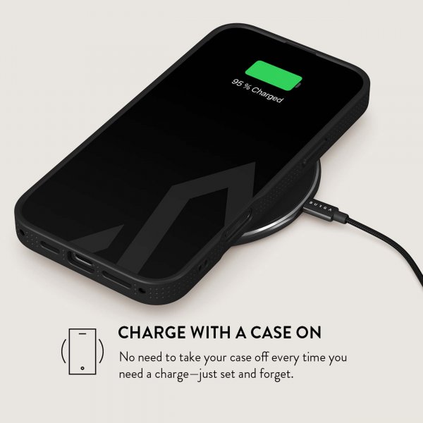 Burga iPhone 15 Deksel Elite Dark MagSafe Night Black Camo