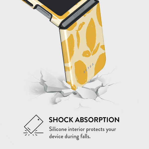 Burga Samsung Galaxy Z Flip 6 Deksel Tough Lemon Tart