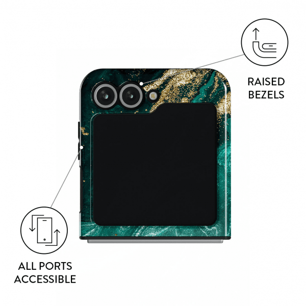 Burga Samsung Galaxy Z Flip 6 Deksel Tough Emerald Pool