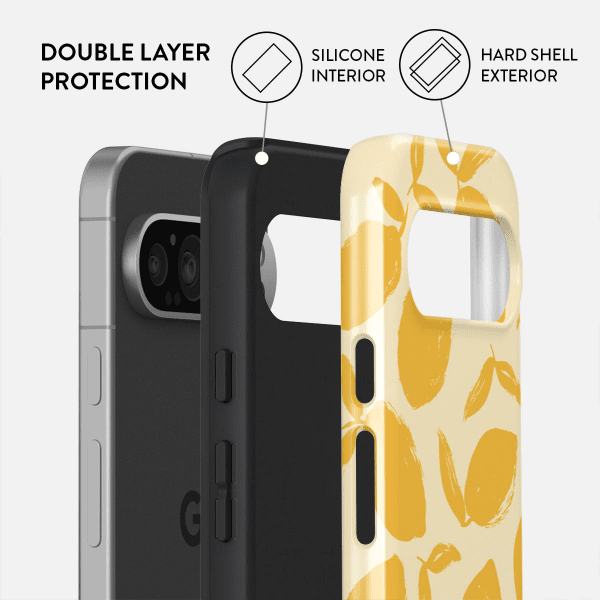 Burga Google Pixel 9/Pixel 9 Pro Deksel Tough Lemon Tart