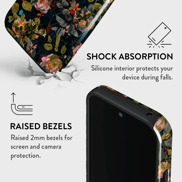 Burga Google Pixel 9/Pixel 9 Pro Deksel Tough Bloomy Garden