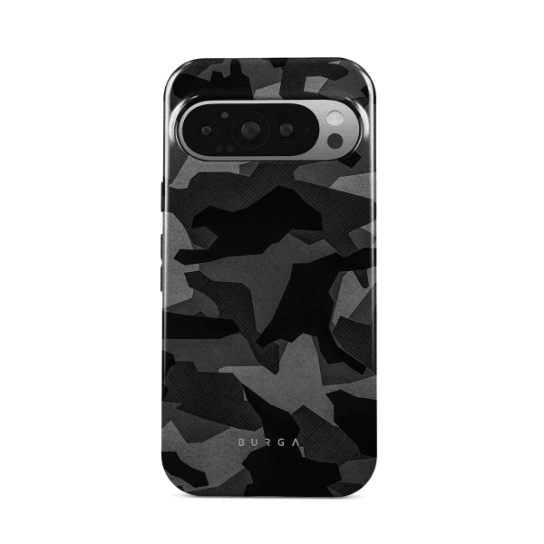 Burga Google Pixel 9/Pixel 9 Pro Deksel Tough Night Black Camo