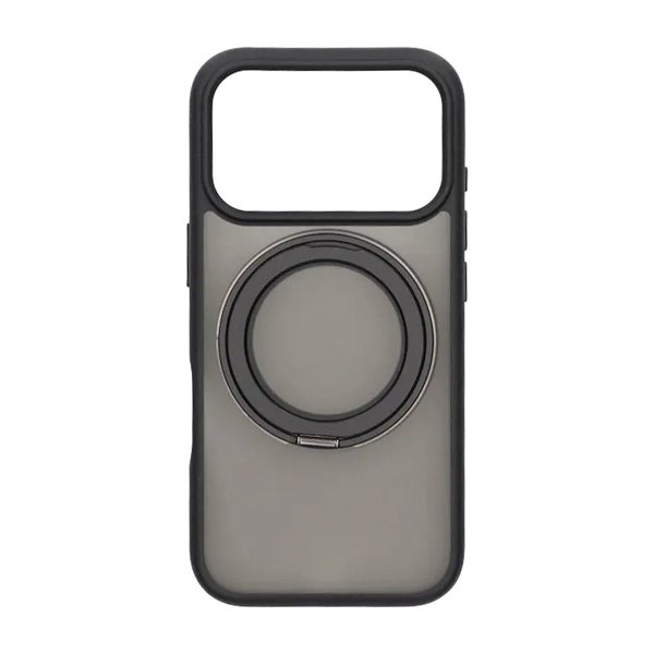 iPhone 17 Pro Deksel Roterbart Stativ Svart