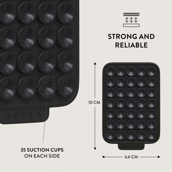 Burga Holder StickPad Sticky Grip Svart
