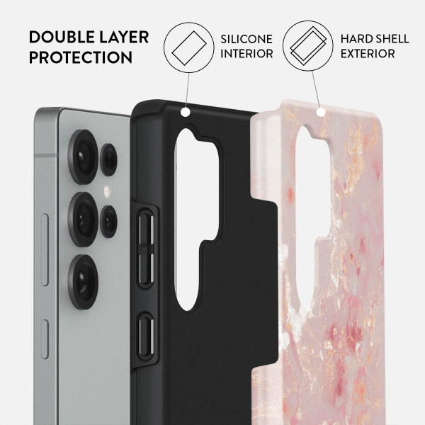 Burga Samsung Galaxy S25 Ultra Deksel Tough Golden Coral