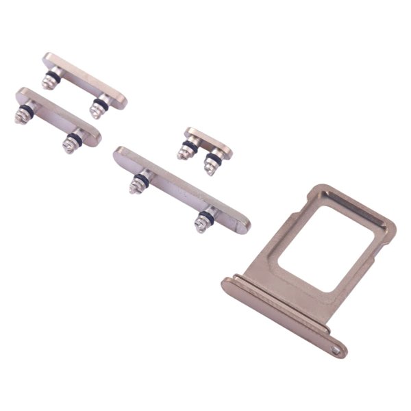 Knapper og SIM-kortholdere for iPhone 16 Pro og 16 Pro Max - sandfarget titan