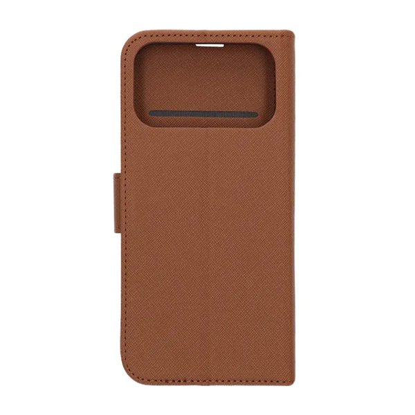 iPhone 17 Pro Etui med Kortlomme stativfunksjon Brun