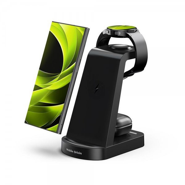 Mobile Origin 3-i-1 Trådløs lader for Samsung 15W