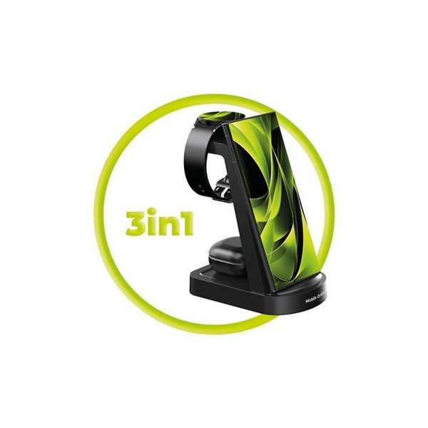 Mobile Origin 3-i-1 Trådløs lader for Samsung 15W