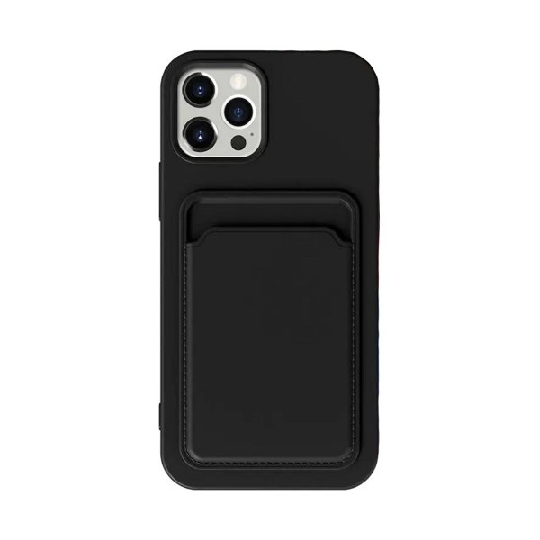 iPhone 14 Pro Deksel Kortholder Svart