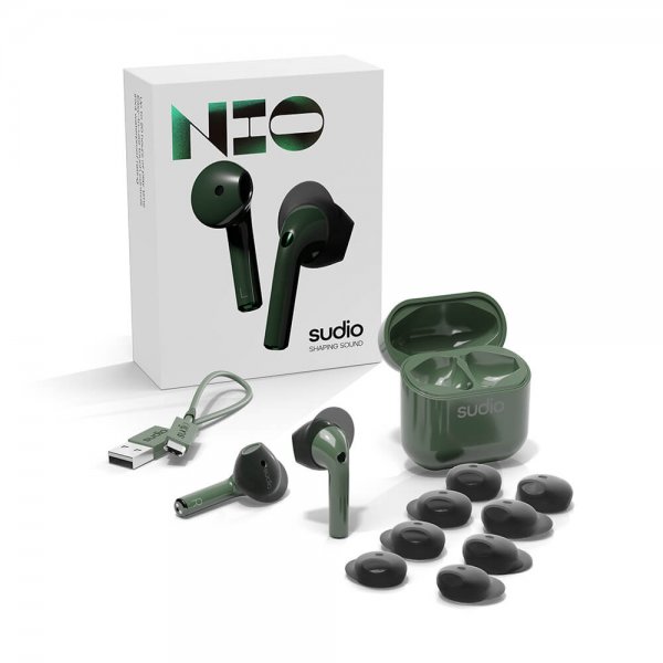 Sudio Hodetelefoner True Wireless NIO Grønn