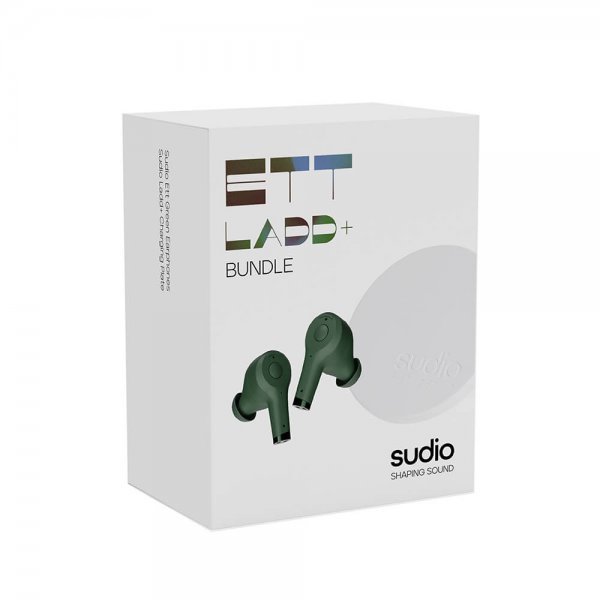 Sudio Hodetelefoner ETT + QI Lader TWS In-Ear Grønn
