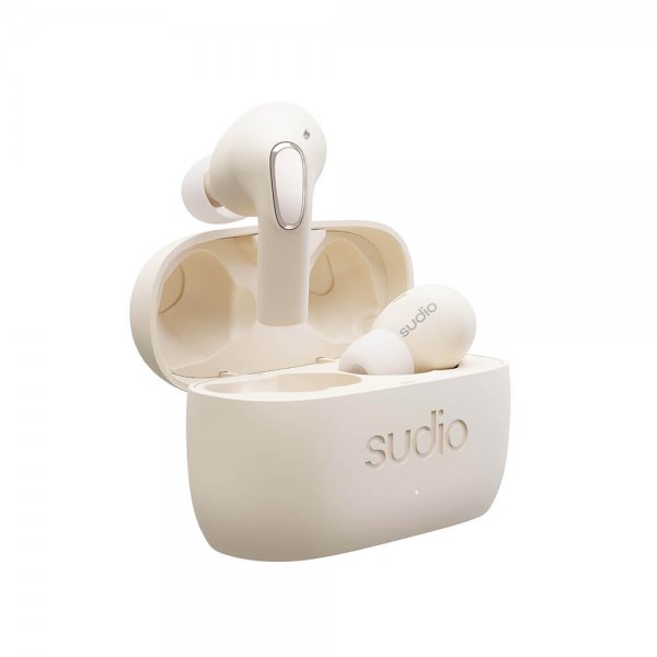 Sudio Hodetelefoner E2 In-Ear TWS ANC Chalk