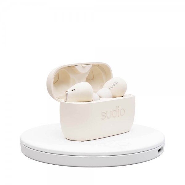 Sudio Hodetelefoner E2 In-Ear TWS ANC Chalk