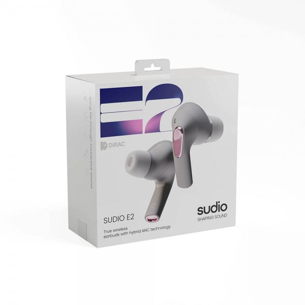Sudio Hodetelefoner E2 In-Ear TWS ANC Slate Grey