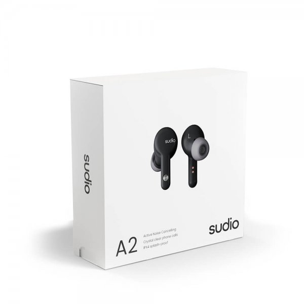 Sudio Hodetelefoner In-Ear A2 True Wireless ANC Svart