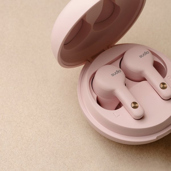 Sudio Hodetelefoner In-Ear A2 True Wireless ANC Rosa