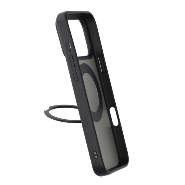 iPhone 17 Pro Max Deksel Roterbart Stativ Svart