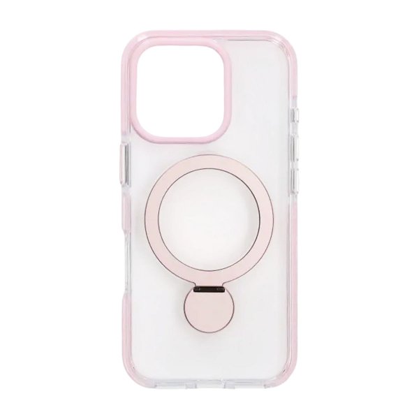 iPhone 16 Pro Deksel Ring Stand MagSafe Rosa