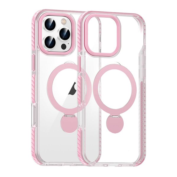 iPhone 16 Pro Deksel Ring Stand MagSafe Rosa