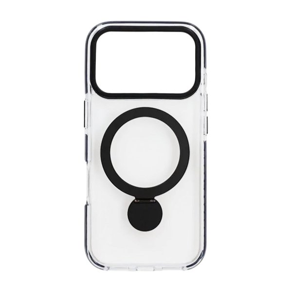 iPhone 17 Pro Deksel Ring Stand MagSafe Svart