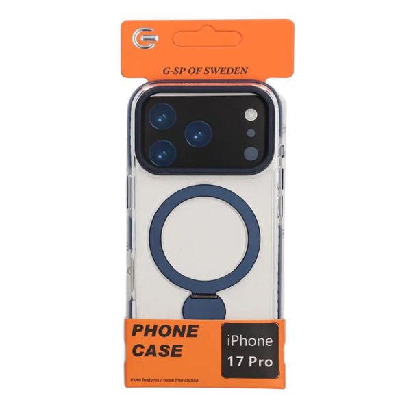 iPhone 17 Pro Deksel Ring Stand MagSafe Blå