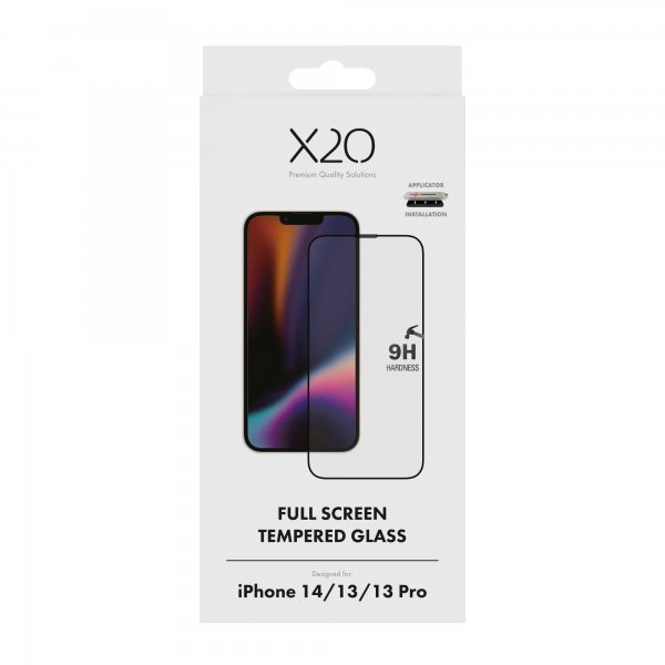 X2O iPhone 13/iPhone 13 Pro/iPhone 14 Skjermbeskytter Full Screen