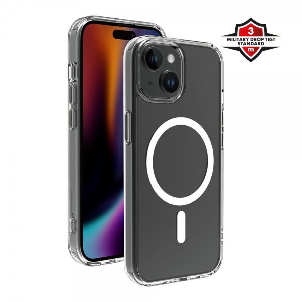 X2O iPhone 13/14/15 Deksel Mag Clear Transparent