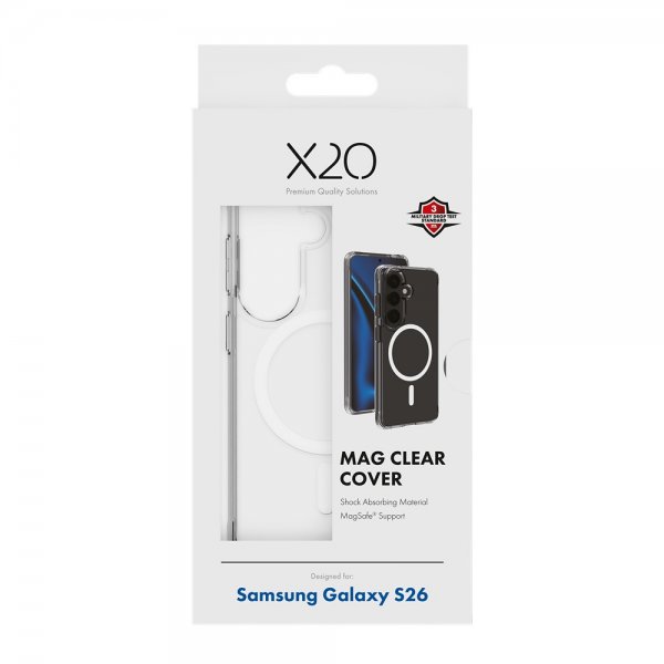 X2O Samsung Galaxy S26 Deksel Mag Clear Transparent