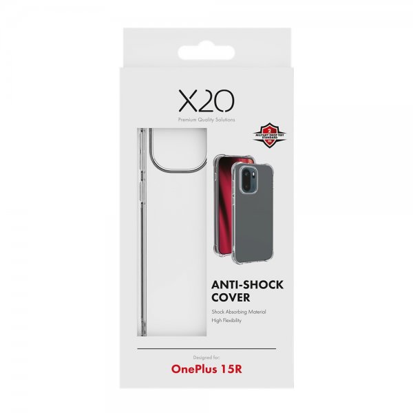 X2O OnePlus 15R Deksel Anti-Shock Transparent