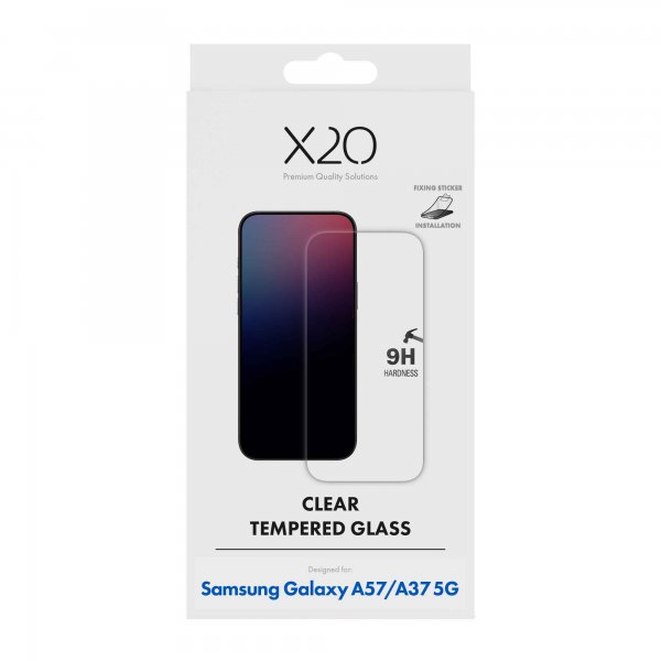 X2O Samsung Galaxy A37/Galaxy A57 Skjermbeskytter Herdet Beskyttelsesglass 9H