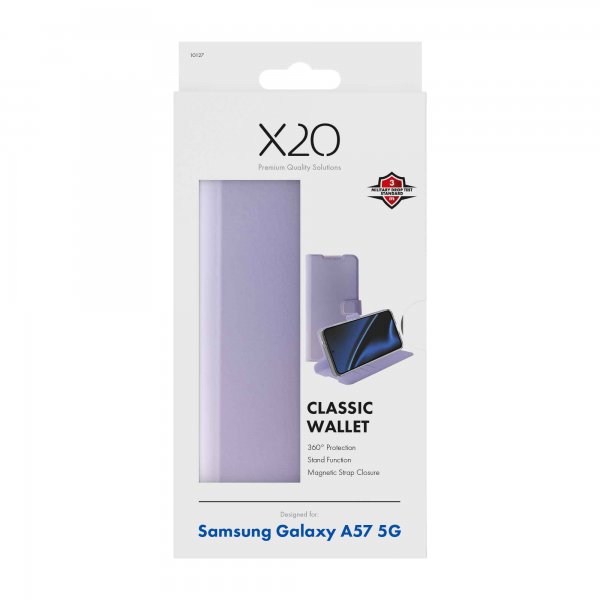 X2O Samsung Galaxy A57 Etui Classic Wallet Lavendel