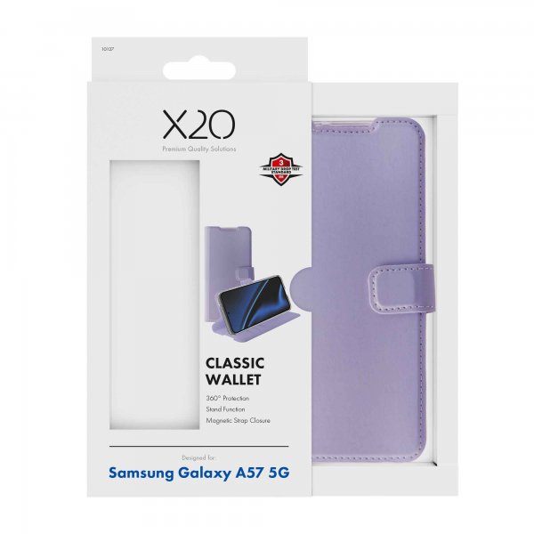 X2O Samsung Galaxy A57 Etui Classic Wallet Lavendel